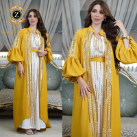Zaynab Eid Jalabiya Ramadan Dubaï Turquie Robe de mode musulmane Abaya Jalabiya musulmane Eid Abaya Robe musulmane pour femme Jalabiya