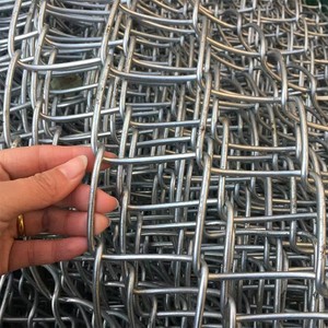 Galvanized Chain Link Fence Diamond <b>Wire</b> <b>Mesh</b> Roll for Farm Animal Fencing <b>Garden</b> Protection - Product Image 2