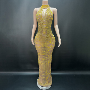 Color Combination Evening Dress - Elegant & Stylish