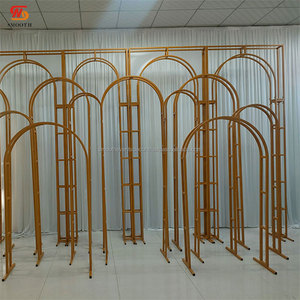 SMOOTH Metal Wedding Flower Arch <b>Frame</b> Gold Wedding Props Stage Background Arch Wedding Decoration - Product Image 5