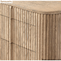 Bureau de luxe en bois massif écologique, poste de travail moderne avec armoire de rangement, espace de travail contemporain pour bureau à domicile et studio