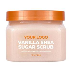 Gommage corporel au lait de vanille et aux noix avec vitamines C et E, haut de gamme, personnalisé pour peaux sèches, marque privée - Product Image 3