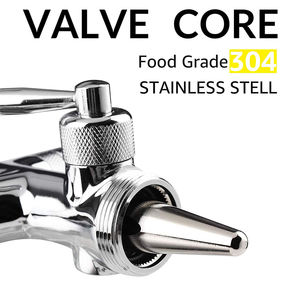 Keran Bir Draft Adjustable untuk Homebrewing 2 in 1 dengan Lapisan Krom dan Pengatur Aliran, Keran Bir dengan Ulir G5/8 - Product Image 5