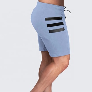 กางเกงกีฬาขาสั้นผู้ชาย ผ้าฟลีซ ซับเหงื่อ แห้งเร็ว ยืดหยุ่น ระบายอากาศได้ดี ผ้ายืดผสมคอตตอน/สแปนเด็กซ์ มีเชือกผูกเอว สำหรับวิ่ง - Product Image 6