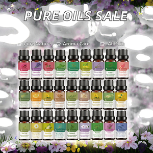 Huiles essentielles pures à 100% en gros, lavande naturelle, menthe poivrée, géranium, citron vert, rose et bergamote, aromathérapie, huile essentielle en vrac - Product Image 2