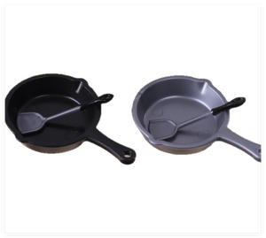 Casa de muñecas para niños y niñas, accesorios de cocina realistas, sartén artesanal de resina, espátula para freír, juguete de comida de cocina - Product Image 4