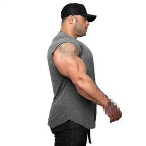 Men's Long Short Sleeve Gym Fitness <b>Athletic</b> Wholesale Solid Color Cotton/Bamboo Fiber Eco-Friendly Compression for Workout - Product Image 6