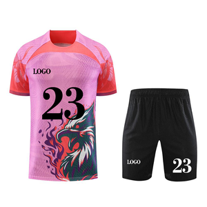 Yeni tasarım toptan hızlı kuru örgü gençlik futbol forması özel moda erkekler için süblimasyon futbol forması - Product Image 2