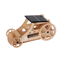 Kit de Modelo de Coche de Carreras de Madera con Energía Solar Wincent, Juguete Educativo de Ciencia STEM, Vehículo de Energía Verde, Regalo
