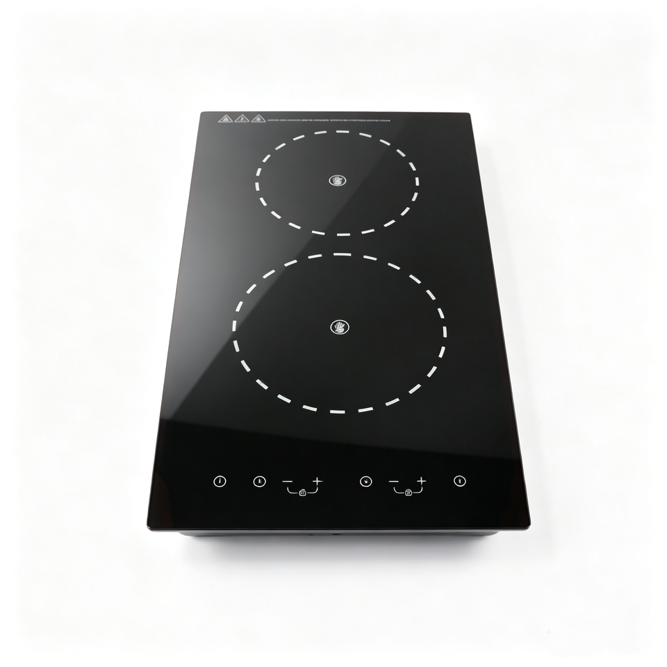 Fode Double Burner Induction Cooker 3000-3999W Toughened Glass Touch ...