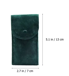 Luxury Velvet Suede <b>Watch</b> Gift Pouch Custom Logo Personalized Packaging Button Snap Closure Rectangle Shape High Quality <b>Watch</b> - Product Image 5