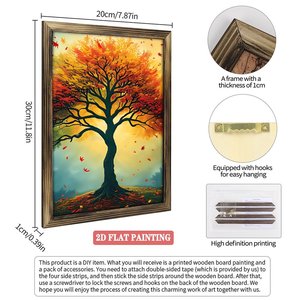 ภาพวาดชิเชนอิตซาในกรอบไม้ขนาด 20x30 ซม. - Product Image 3