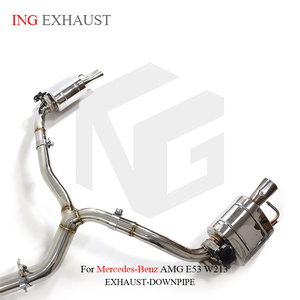 Système d'échappement ING échappement Catback pour Mercedes Benz <span class=keywords><strong>W213</strong></span> AMG <span class=keywords><strong>E53</strong></span> 3.0T silencieux en acier inoxydable avec soupapes accessoires de voiture - Product Image 4