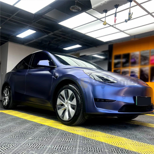 Película de PVC para Automóviles, <span class=keywords><strong>Precio</strong></span> al por Mayor, Papel de Envoltura Automotriz Brillante, Cambia de Color, Azul Medianoche Eléctrico, Protección de Privacidad - Product Image 2