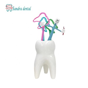 Décoration dentaire en céramique la plus populaire en forme de dents, cadeaux polyvalents pour l'hygiène buccale, pour l'artisanat, tasses, dents décoratives, marque ZZZU - Product Image 4