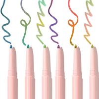 Crayon Eyeliner Vegan OEM Coloré à Marque Privée, Haute Pigmentation, Résistant à l'Eau, Crème Rétractable Effet Caméléon