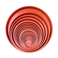 Nampan Air Pot Bunga Bulat Resin, Alas Pot Sukulen, Alas Tanaman Hijau, Alas Tanaman Pot, Penyangga Tahan Korosi
