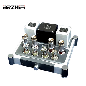 BRZHIFI Audio A40 40W*2 Home Theater Stereo <strong>Amplifier</strong> Audiophile Push-pull EL34 Tube Power Amp Aluminum Receivers <strong>Amplifiers</strong> - Product Image 2