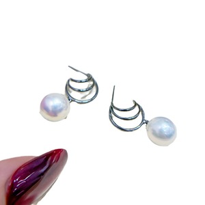 ต่างหูเงินแท้ S925 สำหรับทำเครื่องประดับมุก DIY รุ่นเบา พร้อมลูกปัดกลมขนาด 9-15 มม. รุ่น 22242 - Product Image 5