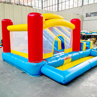 Château gonflable avec toboggan et piscine à balles, très populaire, de haute qualité, en PVC, couleur et logo personnalisés, utilisation en extérieur, JIALE JL101