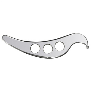 Gua Sha Herramientas faciales Herramienta de masaje de raspado Acero inoxidable SUS304 Terapia de SPA suave para la cara - Product Image 1