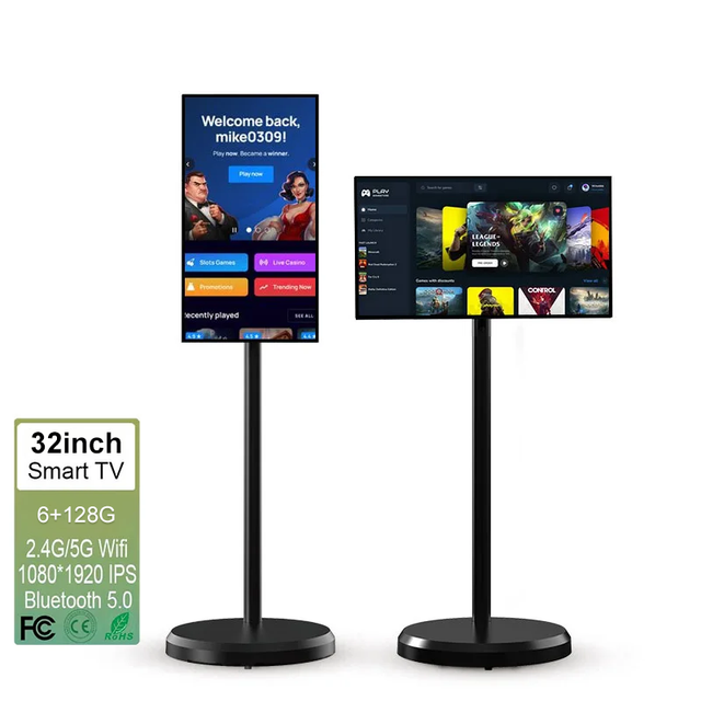Smart LED HD1080 Android TV for Home Portable with Built-in WiFi and Voice Control Streaming Smart TV