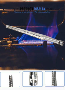 Conjunto de quemador industrial de acero inoxidable para altas temperaturas, certificado CE, de repuesto para A.O., compatible con NG/GLP Unidad Comercial Smith - Product Image 3