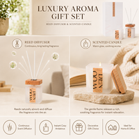 Ensemble cadeau de diffuseur de parfum et de bougie parfumée de luxe pour la décoration de la maison