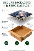 Papan Seni Shikishi Anime Jepang Kustom dengan Bingkai Emas, Holografik Laser, Koleksi Tanda Tangan, Hadiah Merchandise