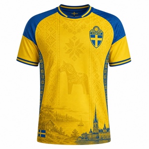 Nouveau <span class=keywords><strong>maillot</strong></span> de l'équipe nationale de Suède pour la <span class=keywords><strong>Coupe</strong></span> de Chine, domicile et extérieur, 1994, 1992, 2018, 2020, 2021, <span class=keywords><strong>2022</strong></span>, Euro, <span class=keywords><strong>maillot</strong></span> de <span class=keywords><strong>football</strong></span> suédois - Product Image 2
