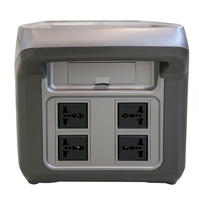 Station d'alimentation portable 1500W avec panneaux solaires 300W 260WH, générateur solaire grande capacité pour urgences domestiques