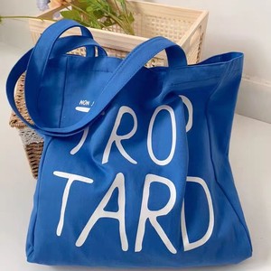 Nuova Borsa Tote 2025 Grande Capacità con Stampa, Stile Urbano Semplice, Blu Klein, Versatile in Tela per Tempo Libero e Viaggi - Product Image 4