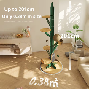 Majestic <span class=keywords><strong>Arbre</strong></span> à chat en bois massif, 5 niveaux, <span class=keywords><strong>de</strong></span> luxe, mobilier d'escalade intérieur pour chats - Product Image 3