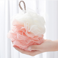 Promotion bain doux bain moussant fleur conception exfoliant corps boule de douche éponge luffa douche Bouquet