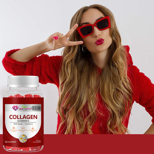 مكملات غذائية على شكل حلوى الكولاجين 1000 ملغ 60 قطعة مع البيوتين وفيتامين سي لنمو الشعر والبشرة والأظافر - Product Image 2