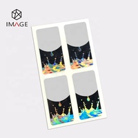 Etiqueta 3D de holograma adhesivo personalizado, etiqueta antifalsa con impresión de código QR
