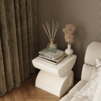 Table pliante Spazepaper en forme de papillon, table en papier avec plateau en acrylique, table d'appoint, meubles de salon, meubles en papier
