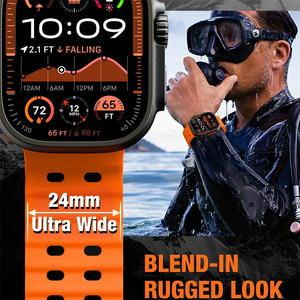 Smartwatch Correa de reloj Ajustable Transpirable Silicona Deporte Reloj inteligente Trail Ocean Band para <span class=keywords><strong>Apple</strong></span> <span class=keywords><strong>Watch</strong></span> Ultra Band - Product Image 3