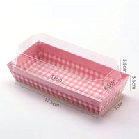 Vente en gros Boîtes à sandwich Boîtes d'emballage pour rouleaux de gâteaux Boîtes d'emballage alimentaire carré transparent avec couvercle design pour boulangerie