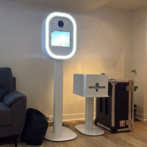 Supporte la pose horizontale et verticale <span class=keywords><strong>de</strong></span> l'<span class=keywords><strong>iPad</strong></span>, du reflex numérique, du photomaton, lumière RVB, miroir acrylique, photomaton avec valise <span class=keywords><strong>de</strong></span> transport - Product Image 2