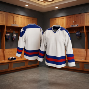 Nueva Camiseta de Hockey 2026, Transpirable, de Secado Rápido, con Impresión Digital Personalizada, Bloques de Color, Logotipo del Equipo, Unisex, Hockey sobre Hielo, 100% para Adultos - Product Image 3