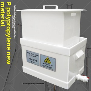 Tanque <span class=keywords><strong>de</strong></span> decapado <span class=keywords><strong>de</strong></span> PP resistente a químicos con cesta elevadora, tanque <span class=keywords><strong>de</strong></span> remojo para ácidos y álcalis para <span class=keywords><strong>laboratorio</strong></span>, material <span class=keywords><strong>de</strong></span> polipropileno virgen - Product Image 2