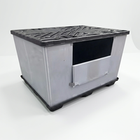Conteneurs de rangement en plastique pliables qui permettent de gagner de la place pendant le transport et le stockage