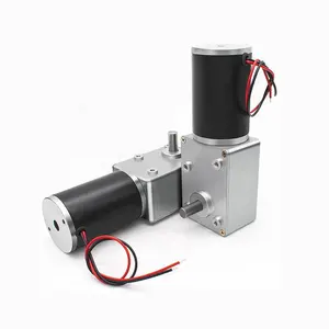 5882-50zy Worm Dc Reducer Motor Hoge Koppel Lage Snelheid Tandwielmotor 12V 24V Cw/Ccw