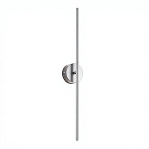 Applique murale linéaire LED moderne en fer encastrée avec logo personnalisé, B22/E26, 1000 mm, 8W, télécommande, intensité variable, pour couloir, chambre, mur vertical - Product Image 3