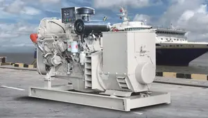 Sertifikat penggunaan perahu CCS didukung oleh Cummins mesin 50kw 60kva Generator Diesel laut