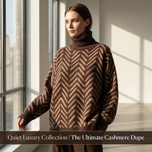 Tela de Punto Tipo Cachemira Dralon de 280 g/m², Modal, Viscosa, Acrílico, Spandex, Lujo Discreto, Estampado Personalizado, para Suéteres y Pullovers - Product Image 2