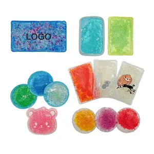 Hot Cold Pack Reusável Round Gel Beads Ice Pack para Terapia Quente e Fria