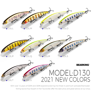 BEARKING Neuankömmling 13cm 21g Masse der Farben Köder Minnow Angel köder Köder - Product Image 6