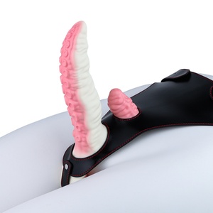 Vibrador de tentáculos de silicona con arnés, juguetes anales para adultos, consolador doble con arnés para lesbianas, vibradores para mujeres - Product Image 2